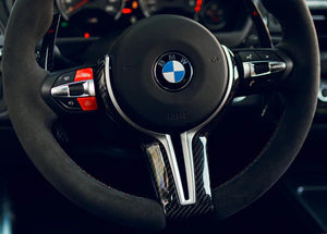 BMW F-Chassis Carbon Fiber Steering Wheel Trim