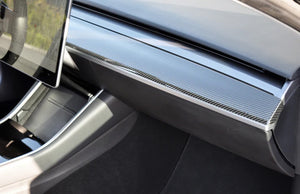 Tesla Model 3 Carbon Fiber Steering Wheel and Dashboard Trim Kit