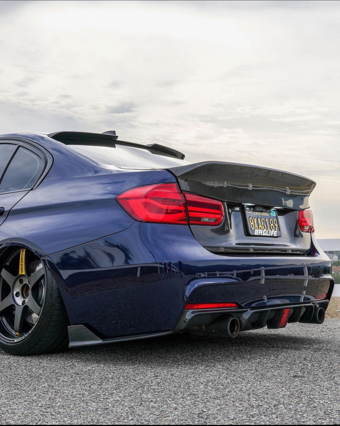 BMW F30 3 Series 1PK Carbon Fiber Rear Diffuser – 1ne Performance