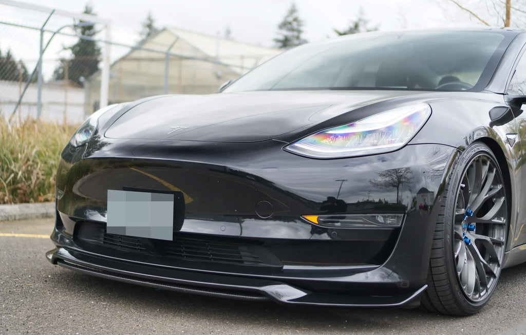 Tesla Model 3 1PV Carbon Fiber Front Lip Spoiler