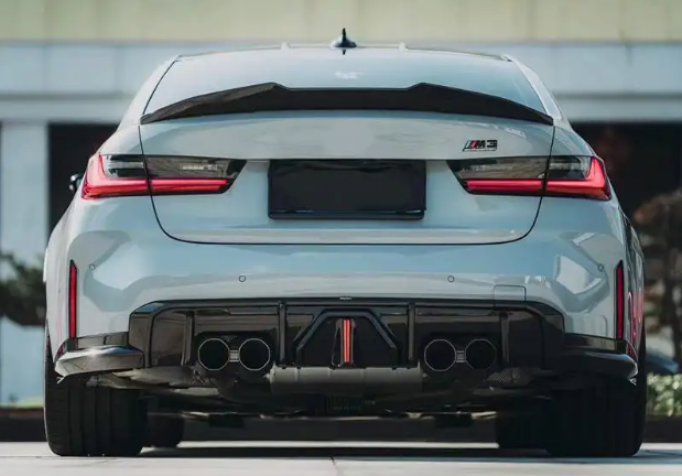 BMW G8X M3 and M4 1PK Carbon Fiber Rear Diffuser w/ LED Brake Light