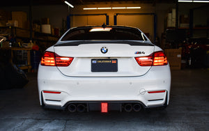 BMW F8X M3 and M4 1PK Carbon Fiber Diffuser w/ LED Brake Light