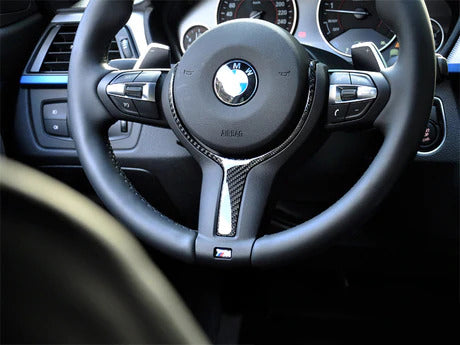 BMW F-Chassis Carbon Fiber Steering Wheel Trim (M Sport)