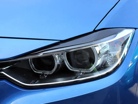 BMW F30 3 Series Carbon Fiber Headlight Covers