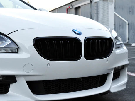 BMW F06/F12/F13 M6 and 6 Series Blacked Out Dual Slat Front Grilles