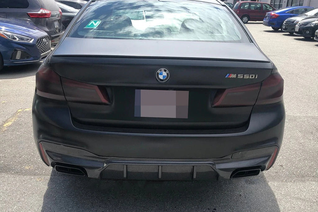BMW G30 5 Series M5 Style Carbon Fiber Rear Diffuser