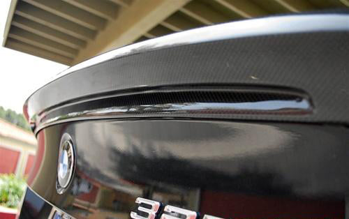 BMW 3 Series E90 Spoiler Dry Carbon Fibre V Style – Carbon Accents