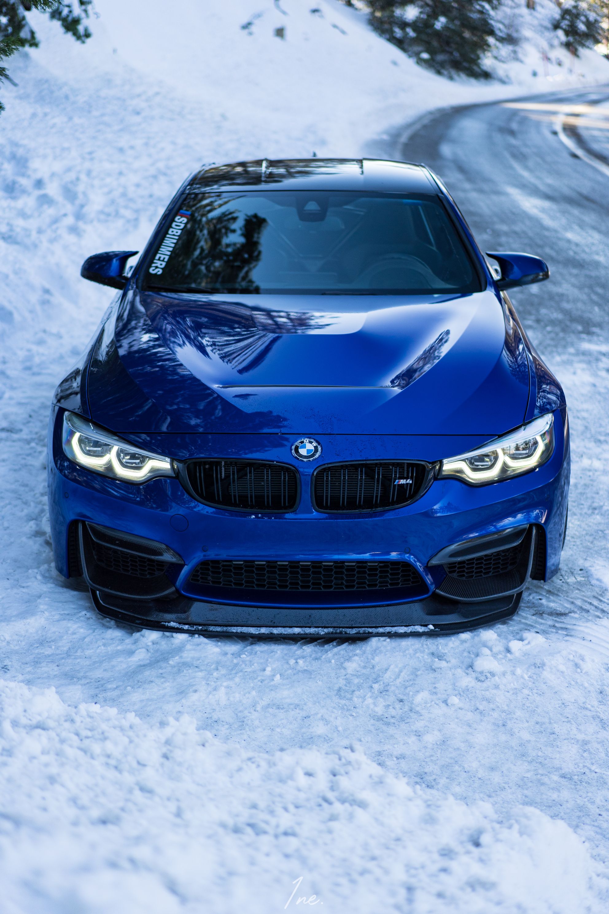 BMW F8X M3 and M4 GTS Style Carbon Fiber Front Lip Spoiler