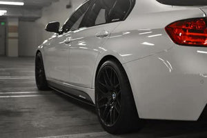 BMW F30 3 Series Carbon Fiber Performance Side Skirt Extensions